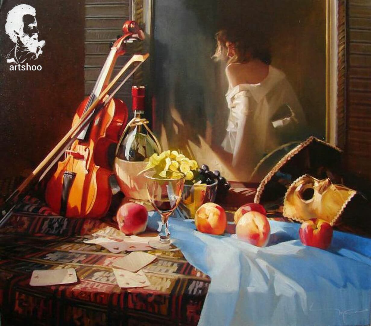 آموزش نقاشی رنگ روغن